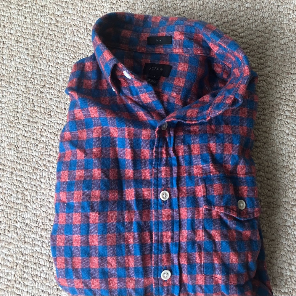 J. Crew slim flannel button down